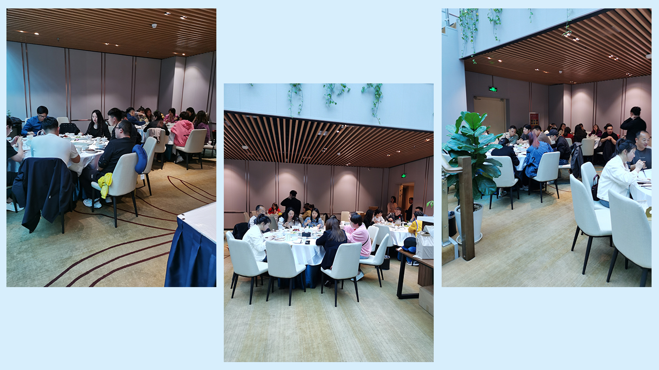 大家在一起就餐，其樂融融